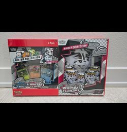 Pokemon White Flare Binder & Unova Poster Collection ( Sam's Club)