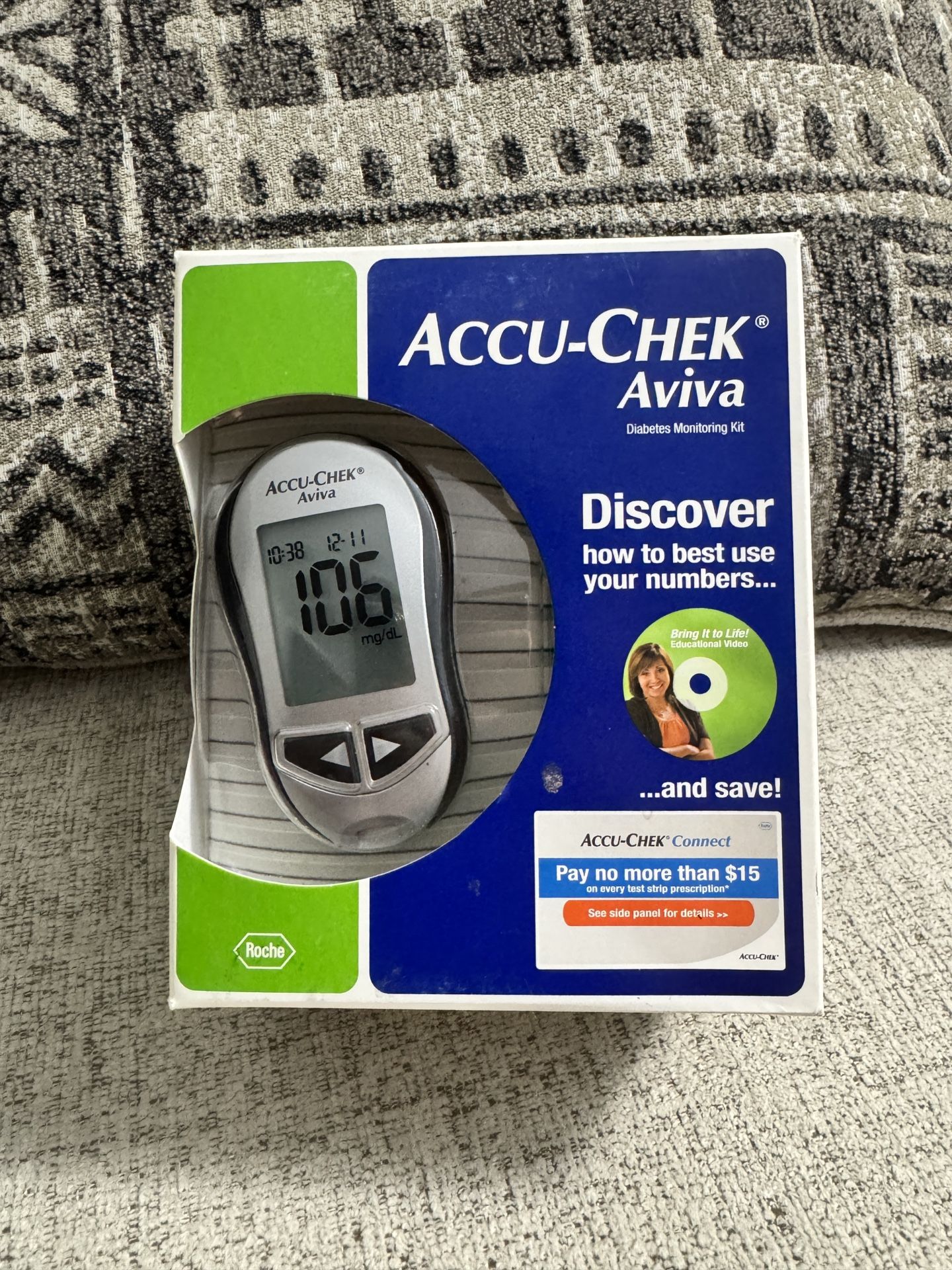 Accu-Chek Aviva Glucose Meter Monitoring Open Box Old Stock