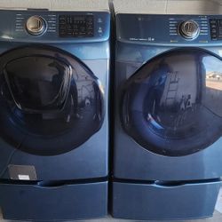 Set Samsung Steam Washer And Dryer Electric Steam
