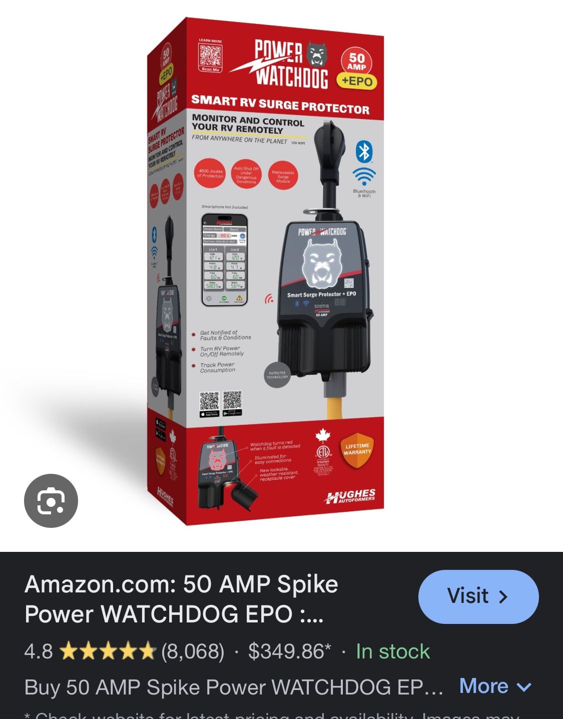 50 Amp Power Surge Watchdog