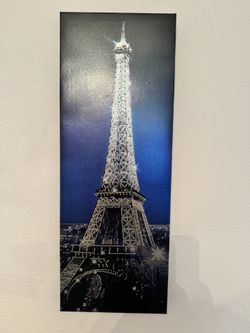 Eiffel Tower Crystal Wall Art