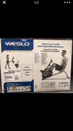New Sealed Box Weslo Pursuit G 3.1 Recumbent Bike do your cardio with adjustable resistance Step through design, Cardio Bike