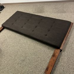Tempur-Pedic Ergo Adjustable Bed Base & Ashley Furniture King/Cal King Upholstered Bed Frame