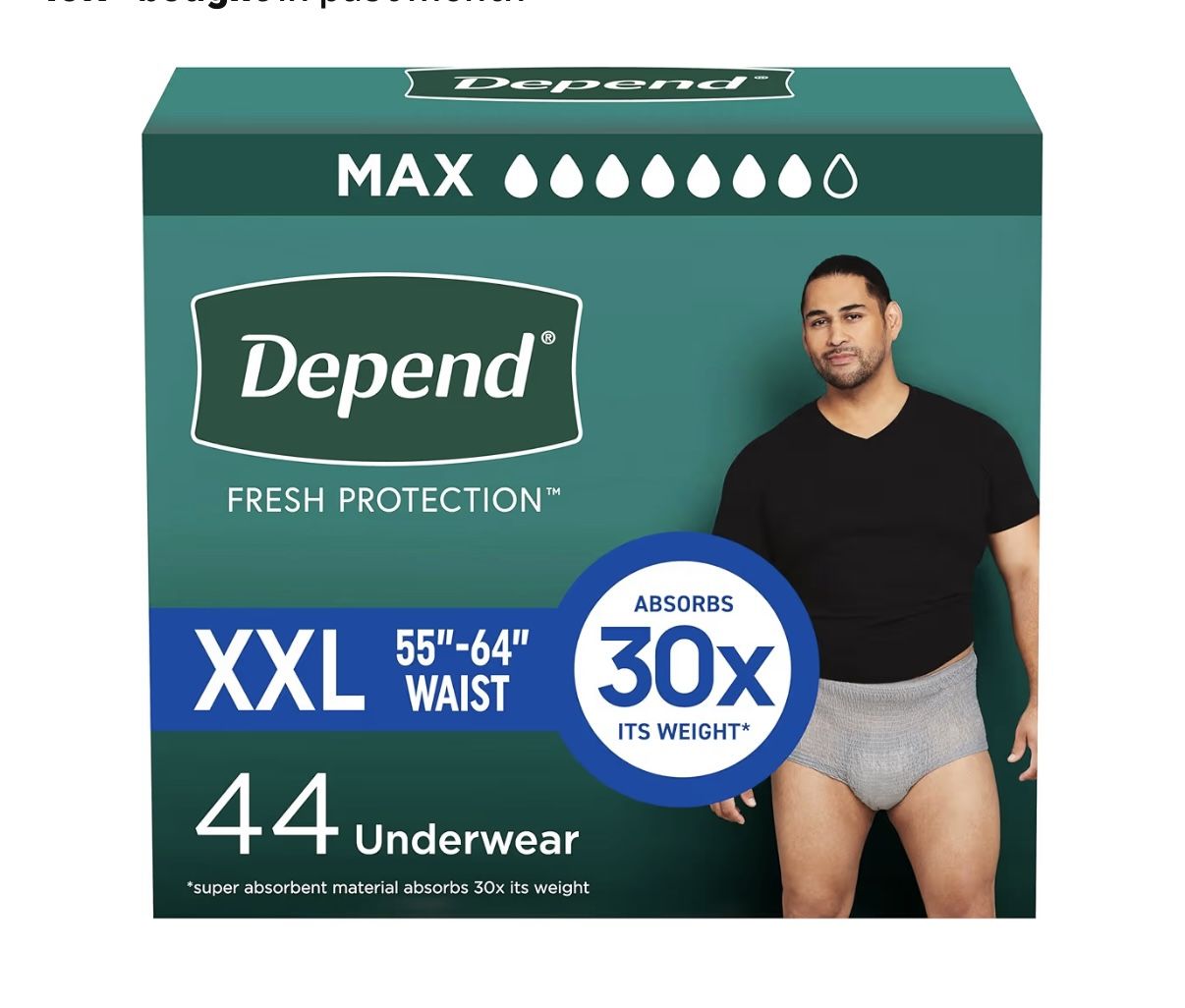 Russell/Boulder Area. 2 BOXES of Depend XXL Adult Diapers, Adult Diapers, Disposable Underwear 