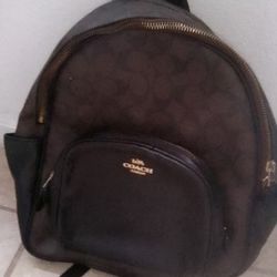 Leather Coach Backpack