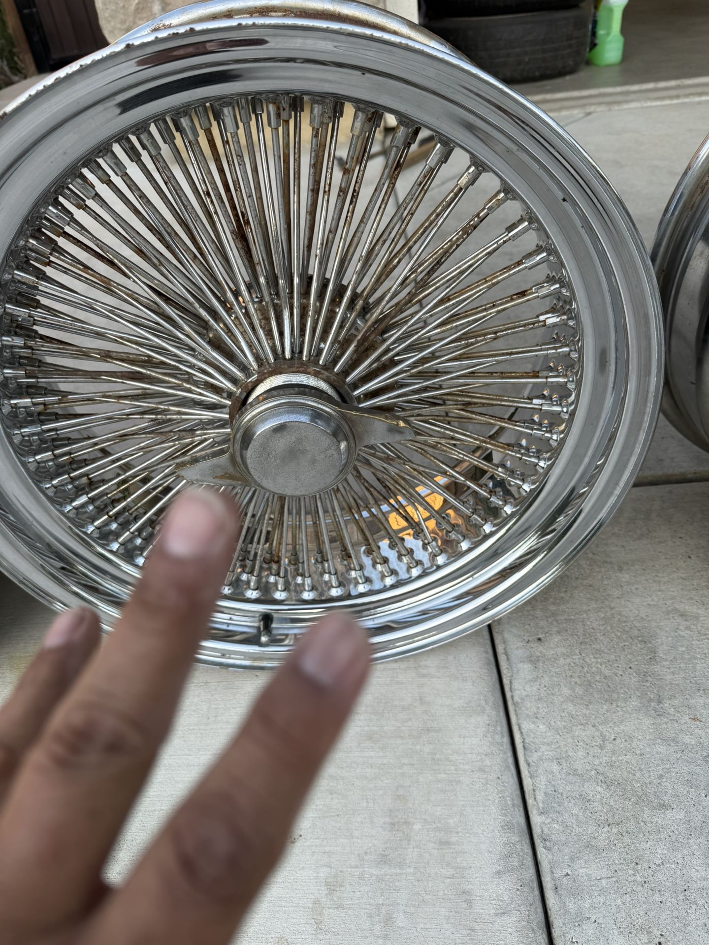 Set of 20”s wire wheels 