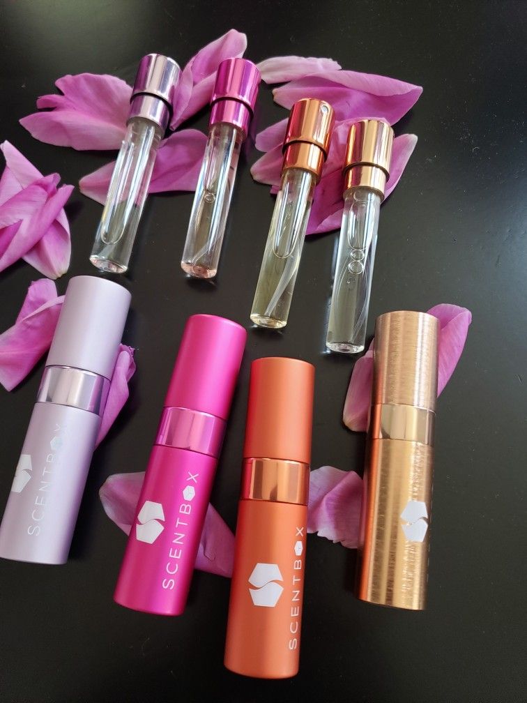 Perfume Atomizer Lot- 5 (Dolce & Gabanna, Versace, Escada, Juicy Couture, Hanae)