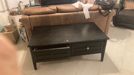 Wooden coffee table