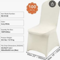 100 Piece Chair 🪑 Covers 