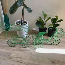 Vintage Hand Painted Plant Holder 