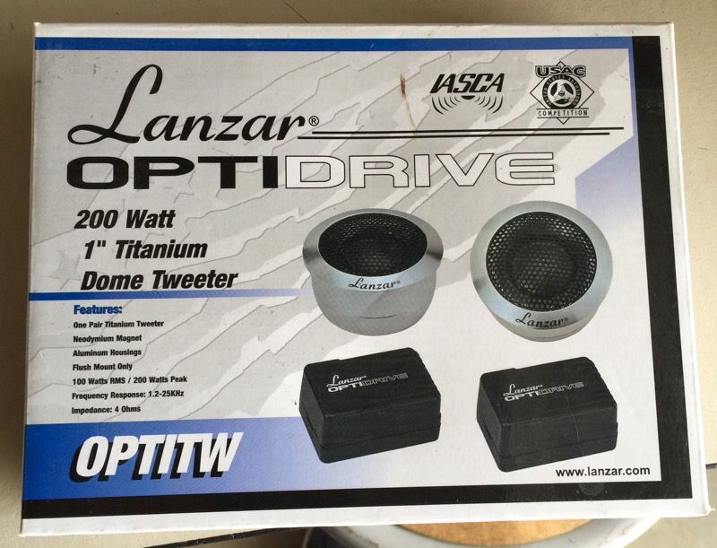 Brand new Lanzar Optidrive Tweeters