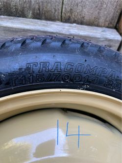 2 Tires w/rim 14 and 16