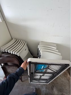 Chairs and tables