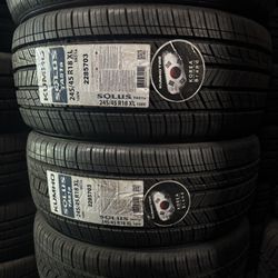 245/45/18 Kumho 4 New Tires Installed And Balanced 50,000 Miles Warranty