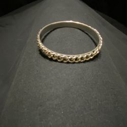 Gold Tone Chain Bangle