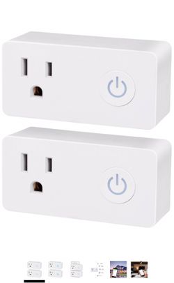 WiFi Heavy Duty Smart Plug Outlet, No Hub Required with Energy Monitoring and Timer Function, White, Compatible with Alexa and Google Assistant, 2.4