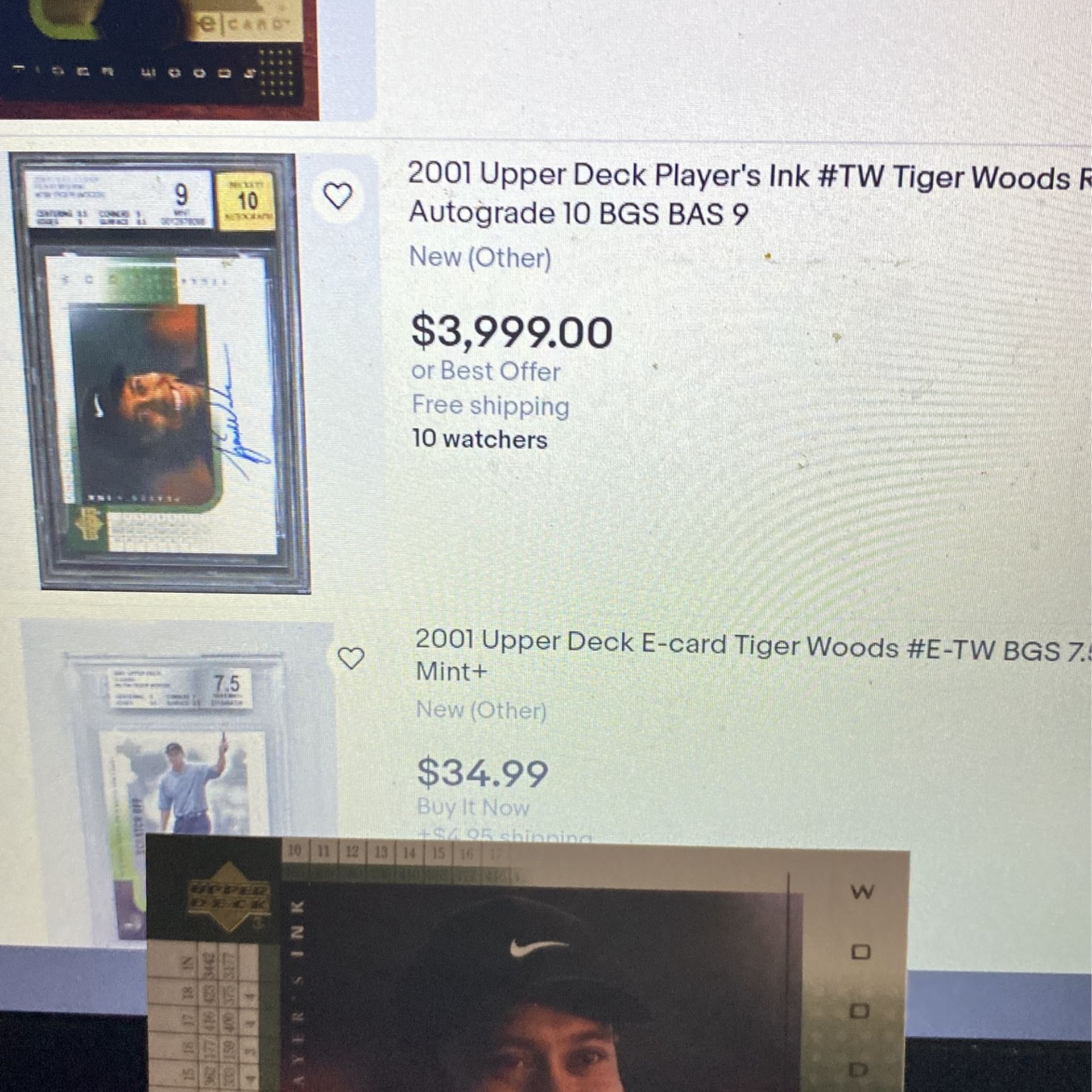 2001 Upper Deck Players Ink Tiger Woods Reprint for Sale in West Palm ...