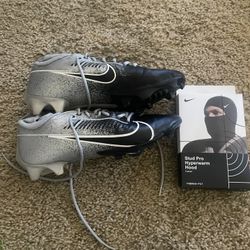Nike Football Cleats And Ski Mask 