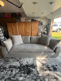 Restoration Hardware Cloud 9 ft Gray Luxe Sofa (Huge Couch)