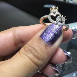 10k Gold Diamond Ring..we Ah E On Sale Sale ..