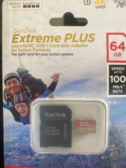 SanDisk Extreme PLUS 64GB microSDXC Card