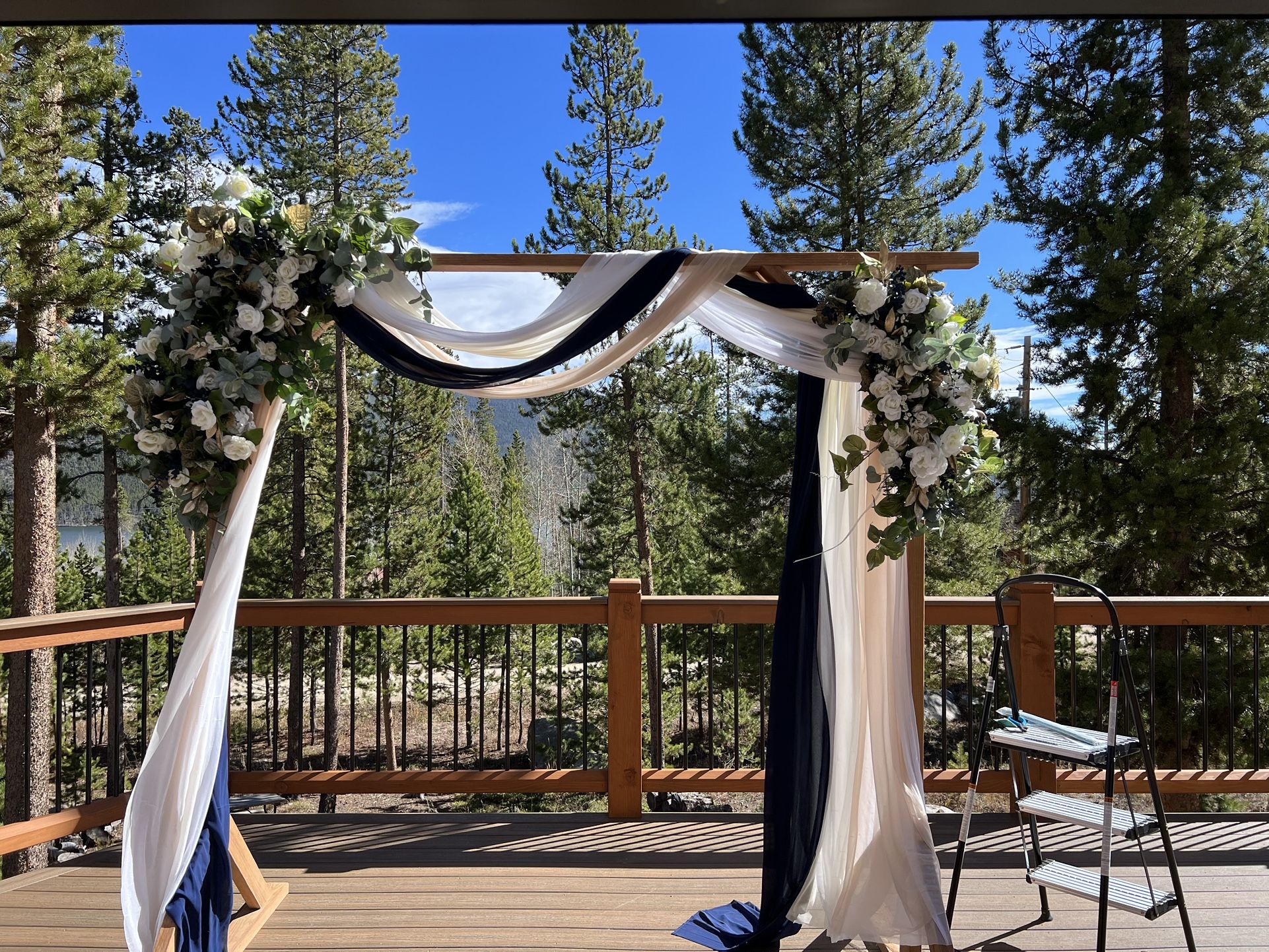 Wedding Arch With Decor And Wedding Accents Included