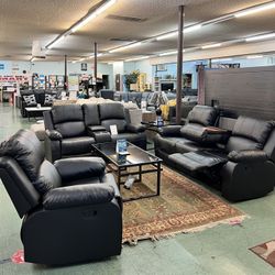  🔥Hot Deal🔥Brand New 3pc Reclining Sofa, Reclining Loveseat and Recliner Chair $1599, Delivery Available 