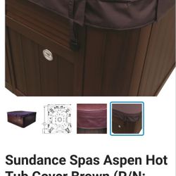 Hot Tub Cover For Sundance Spa Aspen Tub Brown 6476-000PM