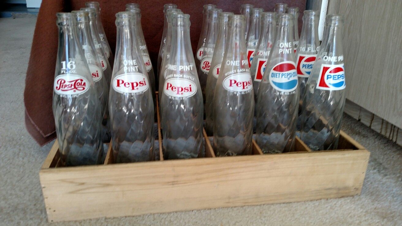 Old Pepsi bottles