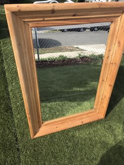 Wooden Frame Mirror