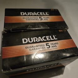 Sealed 9 V Duracell Boxes