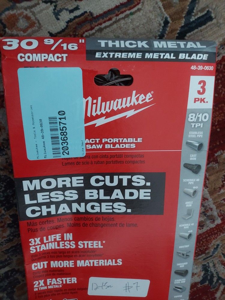 Band Saw Blades 30 9/16"