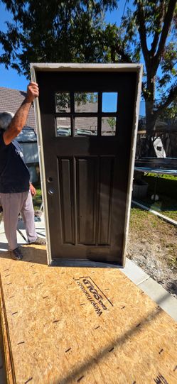 36x80 craftsman style..framed like new. Ready to install