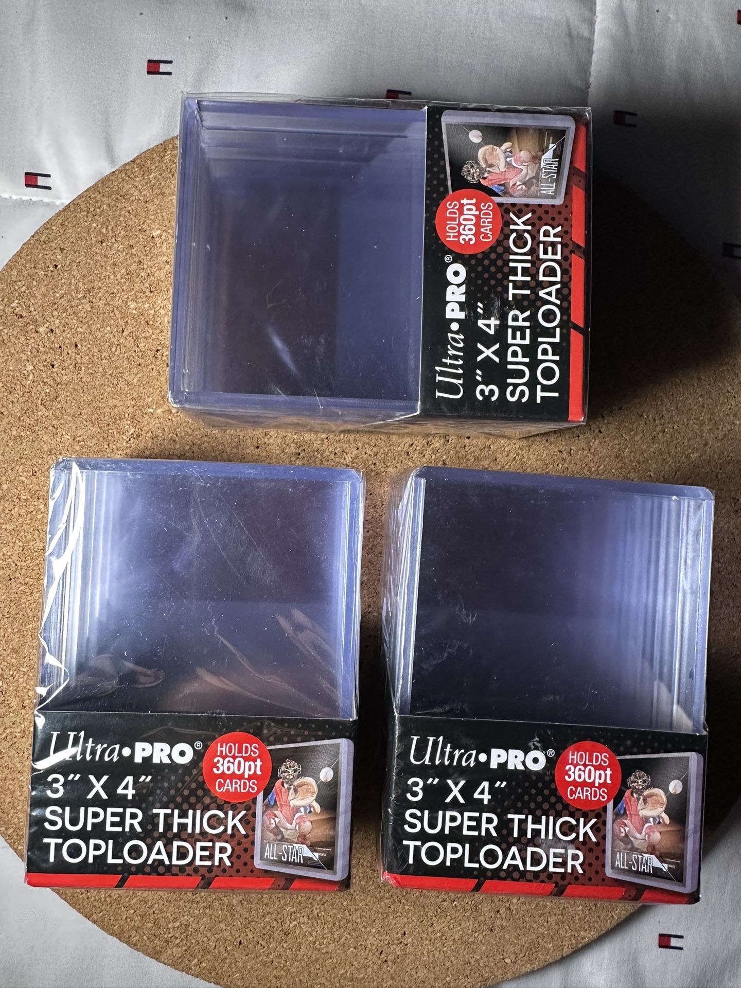 Ultra PRO 15 Pack 3"x4" Super Thick 180PT Toploaders Card Sleeve Protector