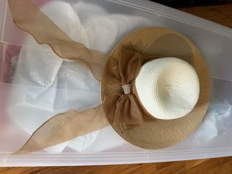 Cream And Brown Sun Hat Derby 