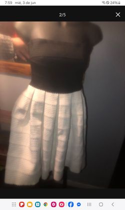 Vestido estraple para joven talla chica/S