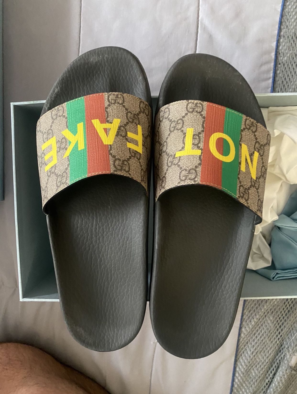 Gucci NOT FAKE Slides Size 10