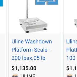 Uline Scales Mode lNo H-5837 