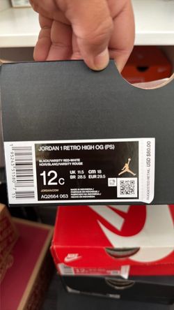 Jordan 1 Retro High OG Patent Bred PS KIDS