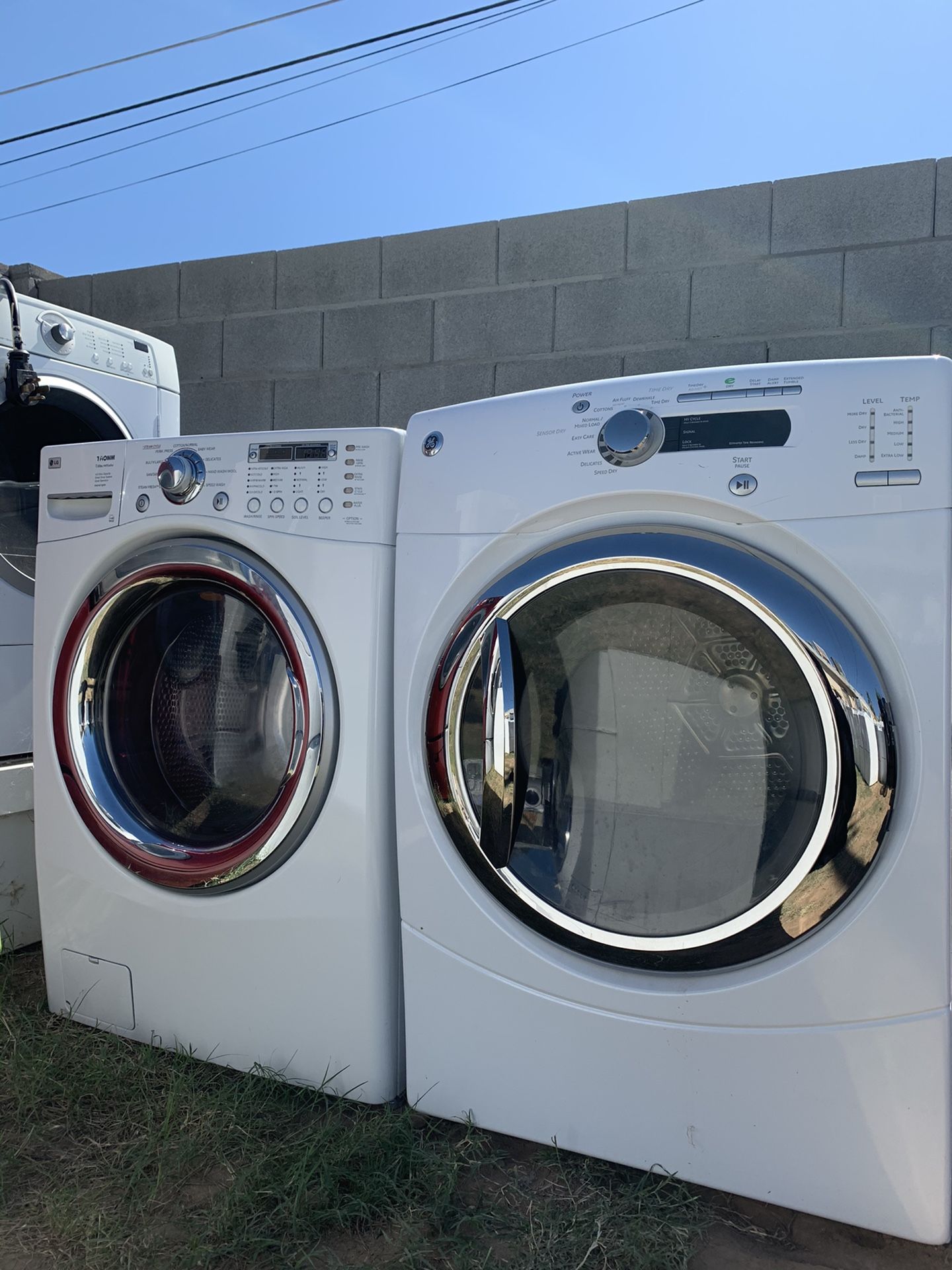 Lg washer and ge dryer @delivery available