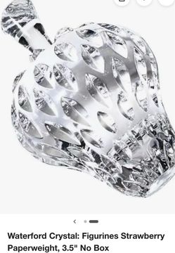 The Waterford Crystal Strawberry Paperweight