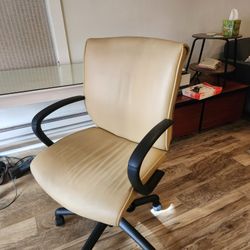 Office Chair – Tan Faux Leather