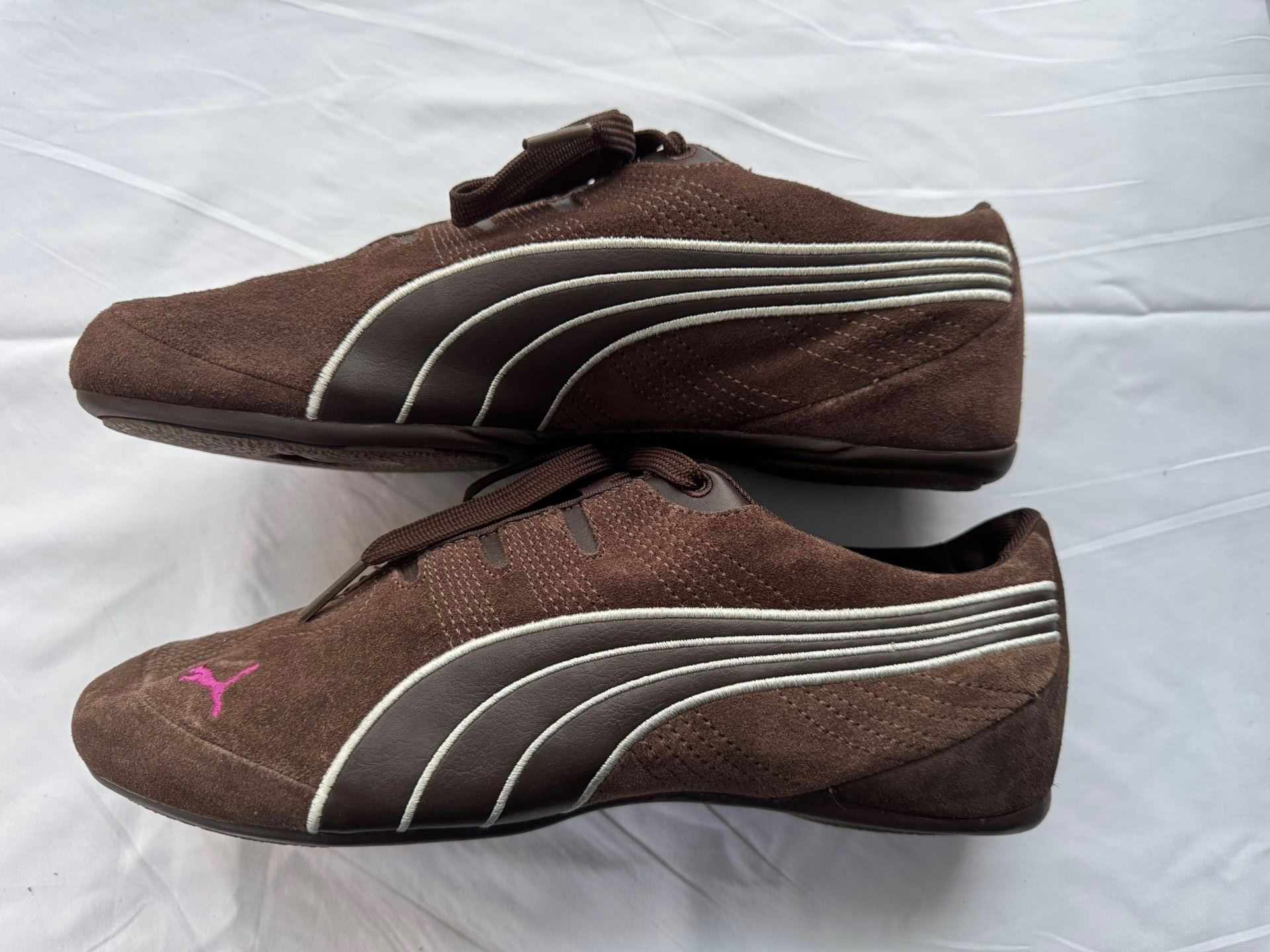 PUMA, Speedcat, BROWN, Suede, Retro, Sneakers, 8.5, Women’s