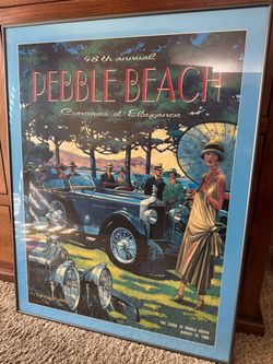 1998 Pebble Beach Concours d'Elegance Framed Poster