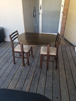 table and chair