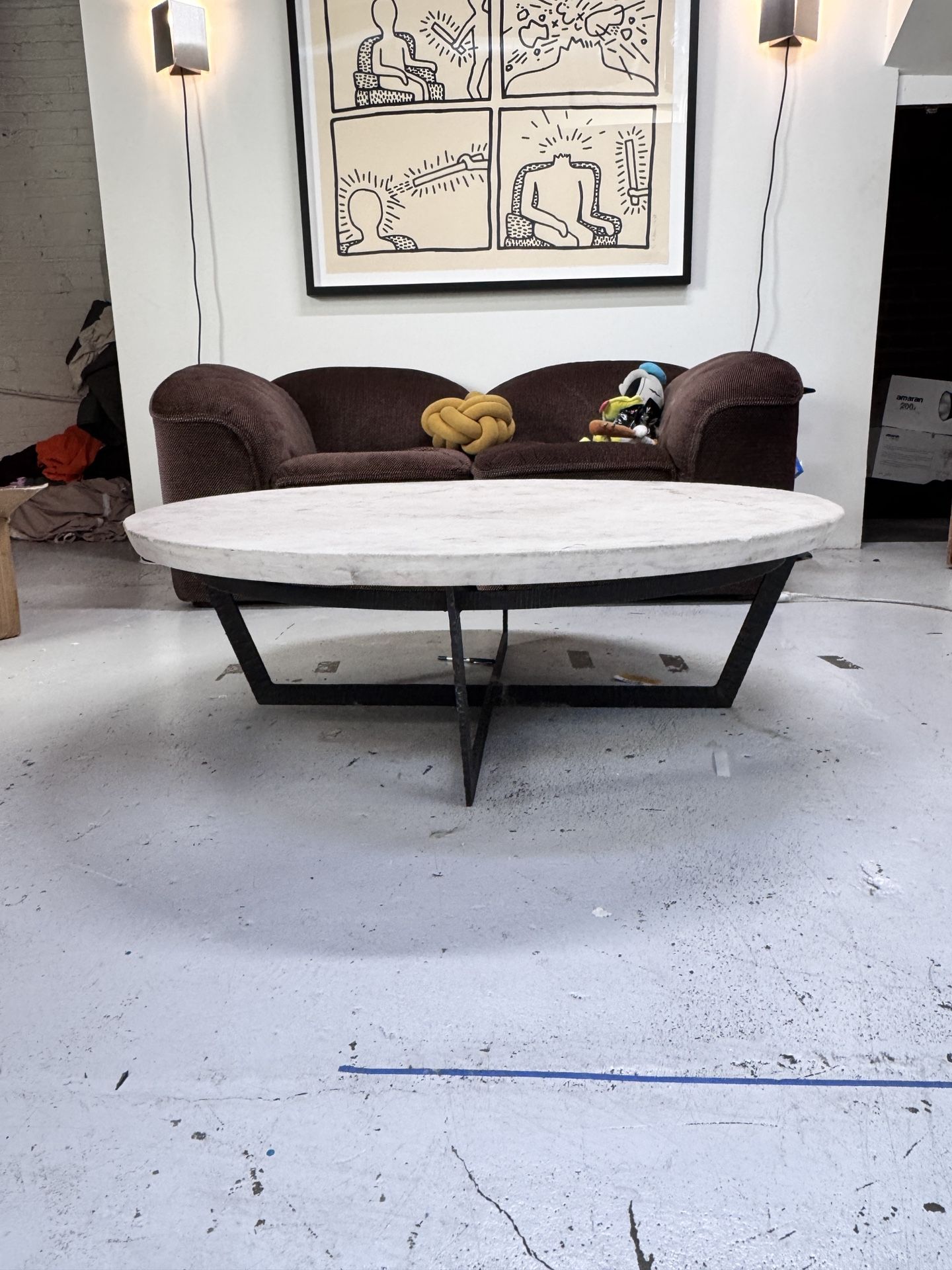 Marble And Steel coffee Table