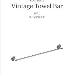 Graff Towel Bar Gun Metal