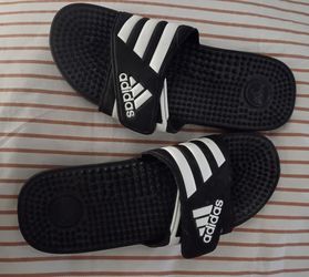 Adidas Black Beach Slides size 9