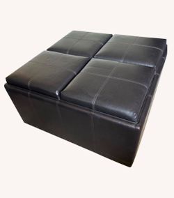 Ridgeville Brown Storage Ottoman