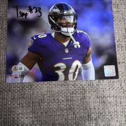 Trenton Simpson Signed Autograph 8x10 Photo - Beckett Coa - Baltimore Ravens